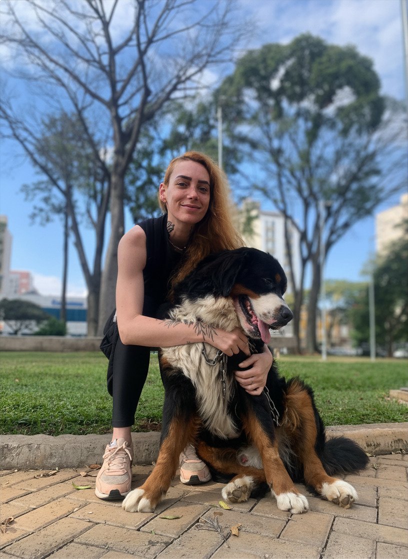 Fran, a professional dog walker